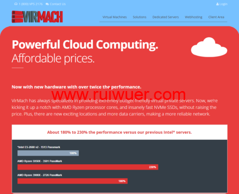 virmach:便宜大硬盘VPS,1核/768M内存/250G硬盘/3T流量/10G带宽,$25/年,可选美国/日本/荷兰机房-瑞吾尔