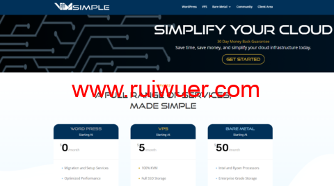 VM Simple：5折优惠，1核/1GB内存/10GB SSD硬盘/不限流量/1Gbps带宽，$2.5/月起，可选多IP-瑞吾尔