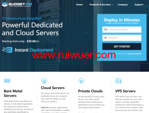 #夏季促销#BudgetVM：全场VPS/云服务器/独立服务器，月付最高优惠$5，独服季付优惠7%，半年付优惠10%，年付优惠15%，可选日本/洛杉矶等5大机房-瑞吾尔
