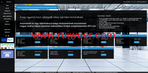 VPS4You:匈牙利vps,1核/512M/5G SSD/不限流量/1Gbps带宽,日付€0.06,免费试用三天-瑞吾尔