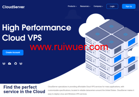 CloudServer:美国vps,纽约机房,1核/4GB内存/30GB NVMe硬盘/5TB流量/1Gbps带宽,$21/半年-瑞吾尔