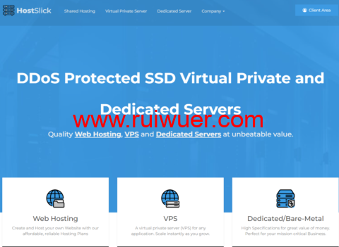 HostSlick：荷兰高防VPS，NVMe+Ryzen 9/双倍流量/DDOS防御，1核/1G内存/20G硬盘/2TB流量/1Gbps带宽，年付€19.99起-瑞吾尔