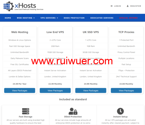 xHosts.uk:英国高防VPS,4核/8G内存/100G SSD硬盘/3tb流量@1Gbps带宽,£19.99/月起-瑞吾尔