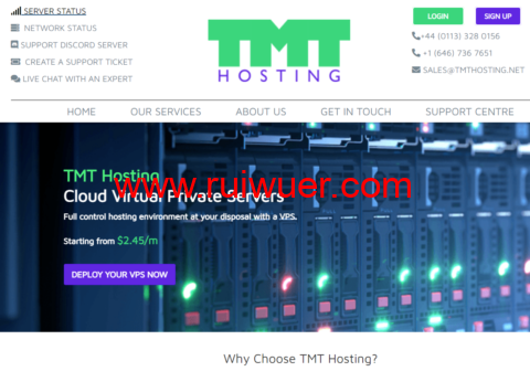 TMTHosting:美国高防VPS,1核/512M内存/25G硬盘/1.5T流量/1Gbps带宽,$3.8/月起-瑞吾尔