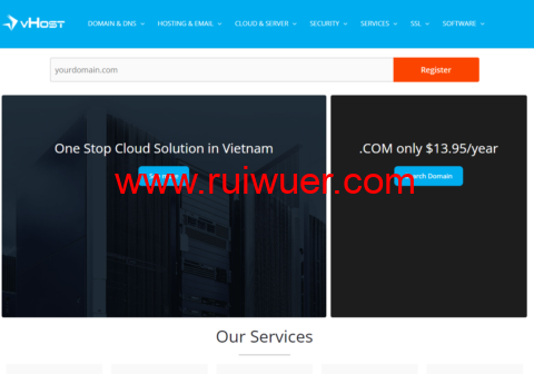 vhost:新加坡vps,1核/768MB内存/15G SSD/硬盘/不限流量/100Mbps带宽,$4.00/半年-瑞吾尔