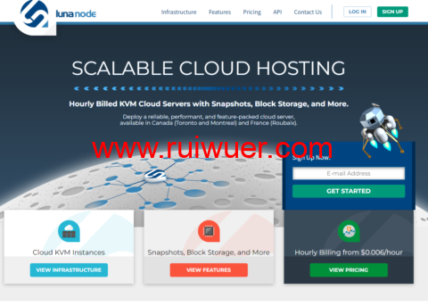 LunaNode:加拿大按时计费vps,1核/1G内存/15G SSD硬盘/1000GB流量/1Gbps带宽,$0.00486/小时起,月付$3.5起-瑞吾尔