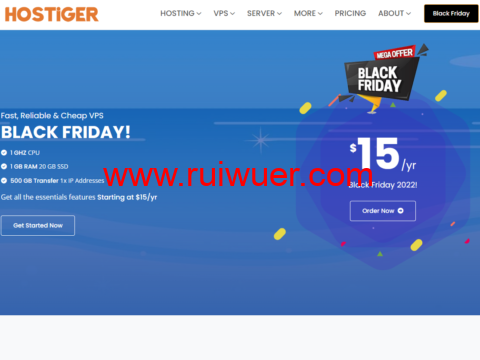#黑五#Hostiger:土耳其VPS,1核/1G内存/20GB SSD硬盘/500G流量/300Mbps带宽,$15/年起-瑞吾尔
