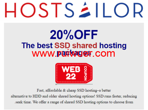 hostsailor:共享主机20%折扣,罗马尼亚/荷兰机房,无限域名,无限数据库,无限电子邮件账号,$0.95/月起-瑞吾尔