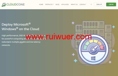 CloudCone：美国Windows云服务器，3核/4G内存/60 GB RAID-10 SSD/3TB流量/1Gbps带宽，$17.49/月起-瑞吾尔