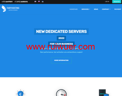 Fairyhosting:爱沙尼亚抗投诉VPS/香港机房不限流量VPS,1核/4G内存/50G SSD硬盘/不限流量/1Gbps带宽,€9.9/月起-瑞吾尔