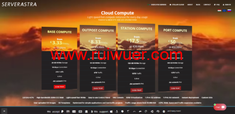 #版权宽松#ServerAstra:匈牙利布达佩斯机房vps,1核/1GB内存/20GB NVMe硬盘/2TB流量/10Gbps带宽,€3.99/月起,-瑞吾尔
