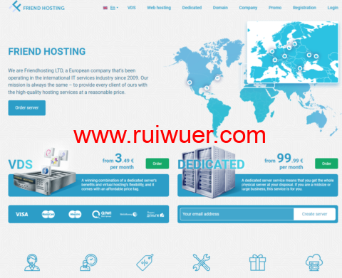 Friendhosting:新上荷兰机房存储硬盘VDS,1核/512MB内存/100GB HDD/不限流量/100Mbps带宽,€3.49/月起-瑞吾尔