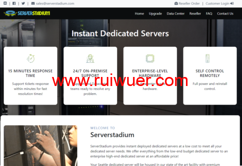ServerStadium:美国西雅图机房,特价独立服务器,2*L5420/16GB内存/500GB硬盘/30TB流量/1Gbps带宽,$21/月起-瑞吾尔