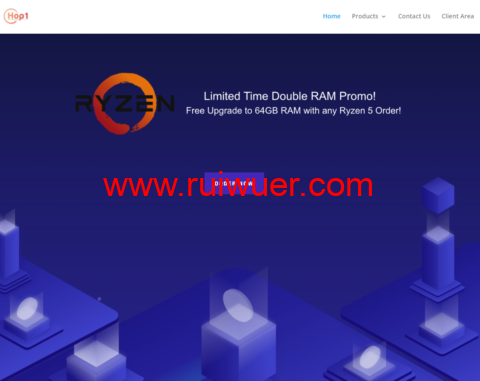 Hop One Networks:美国费城HE机房独服,AMD RYZEN 5 3600/64G内存/512GB NVMe硬盘/不限流量/1Gbps带宽,$39.95/月-瑞吾尔