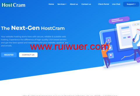 #黑五#HostCram:美国达拉斯机房i9高频VPS,1核/1GB内存/11GB NVMe/1TB流量/1Gbps带宽,$24/年起,支持WIndows系统,免费异地备份-瑞吾尔
