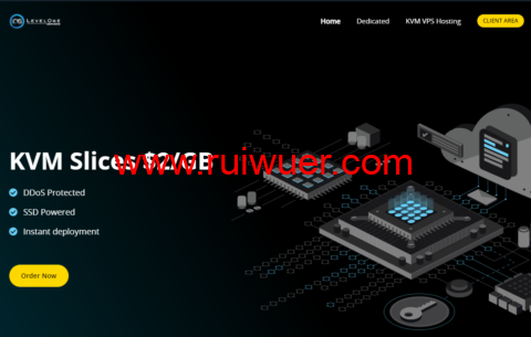 #黑五#LevelOneServers:美国达拉斯机房vps,6.5折优惠,1核/2GB内存/64GB SSD/1TB流量/1Gbps带宽,$2.6/月起-瑞吾尔
