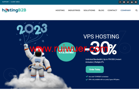 Hosting B2B:塞浦路斯/马耳他vps,1核/512MB内存/32GB SSD/1TB流量/1Gbps带宽,€11.25/月-瑞吾尔