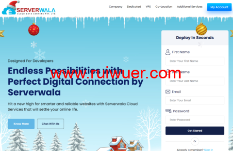 Serverwala:国外VPS,全球40多个机房即时部署,包括美国/中国/香港/韩国/日本等,月付10美元起-瑞吾尔