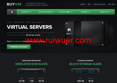 BuyVM:1Gbps不限流量VPS,月付3.5加元起,可选拉斯维加斯/纽约/迈阿密/卢森堡等机房-瑞吾尔
