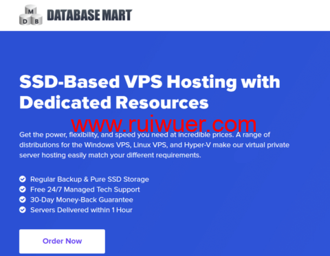 #春季钜惠#DatabaseMart:VPS/GPU服务器/物理服务器7折,$4.9/月起,可选达拉斯/丹佛/堪萨斯机房-瑞吾尔
