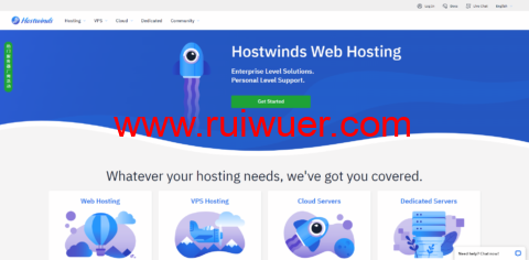 Hostwinds：西雅图VPS月付4.99美元起，云服务器$0.006931/时起，支持支付宝-瑞吾尔