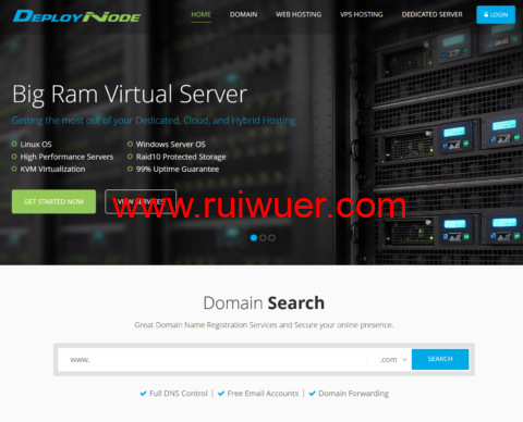 DeployNode:美国vps,1核/1GB/15G NVMe/2TB/1Gbps带宽,$3.49/月起,可选洛杉矶/纽约机房-瑞吾尔