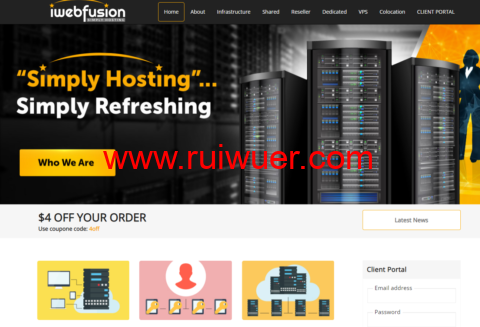 iWebFusion：美国vps，7.5折优惠，1核/4GB/20GB/1.5TB@1Gbps，$7/月起，可选洛杉矶/北卡等5个机房-瑞吾尔