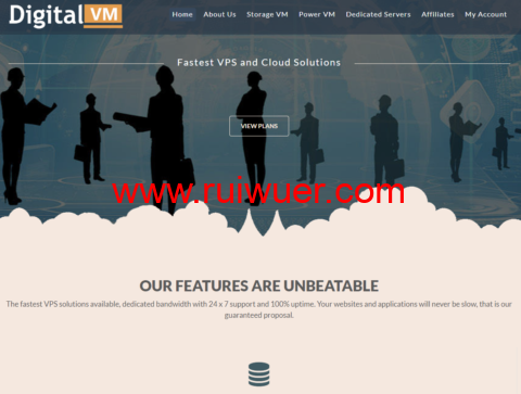Digital-vm：全场VPS4折，1-10Gbps不限流量vps，月付2.4美元起，可选美国/日本/新加坡等机房-瑞吾尔