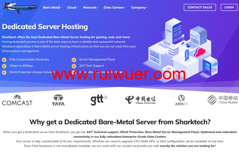 Sharktech:升级裸金属高防服务器,1~10Gbps不限流量,$79/月起,可选洛杉矶/丹佛/芝加哥/荷兰机房-瑞吾尔