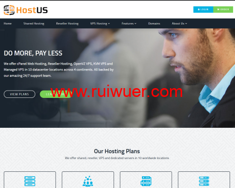 #黑五#HostUS：特价VPS，$15/年起，可选香港/日本/新加坡/美国/英国/澳大利亚等10个机房-瑞吾尔