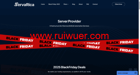 Servarica：加拿大vps，2核/8GB/250GB NVMe/8TB@10Gbps或250M不限流量，$5/月-瑞吾尔