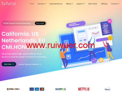 ToToTel：庆祝CeraNetwroks香港网络升级为CMIN2网络，支持4K，$40/年，限速不限流量(支持3日原路退款)-瑞吾尔