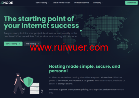 AirNode：荷兰vps，6折优惠，2核/2GB/30GB NVMe/10TB流量/1Gbps带宽，€1.99/月-瑞吾尔