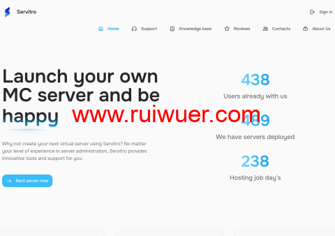 servitro:德国vps,AMD Ryzen@1核/1GB/10GB NVMe/1TB@1Gbps,$12/年-瑞吾尔
