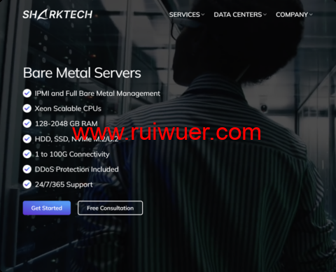 Sharktech：服务器端口升级，标配为10Gbps，2*E5-2695V4/64GB/2TB NVMe，$189/月起，可选洛杉矶/拉斯维加斯/丹佛/芝加哥/荷兰机房-瑞吾尔