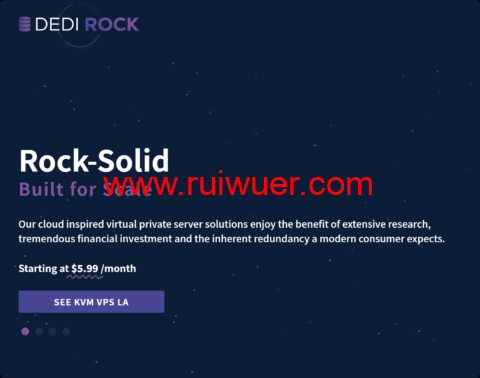 DediRock：美国独立服务器推荐，E3-1230v3/32GB/250GB SSD/10TB/1Gbps带宽，洛杉矶纽约机房-瑞吾尔